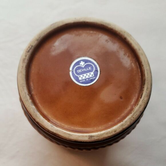 Vintage Deville Beer Mug Schooner Ship Nautical Raised Design Made in Japan - Picture 9 of 11